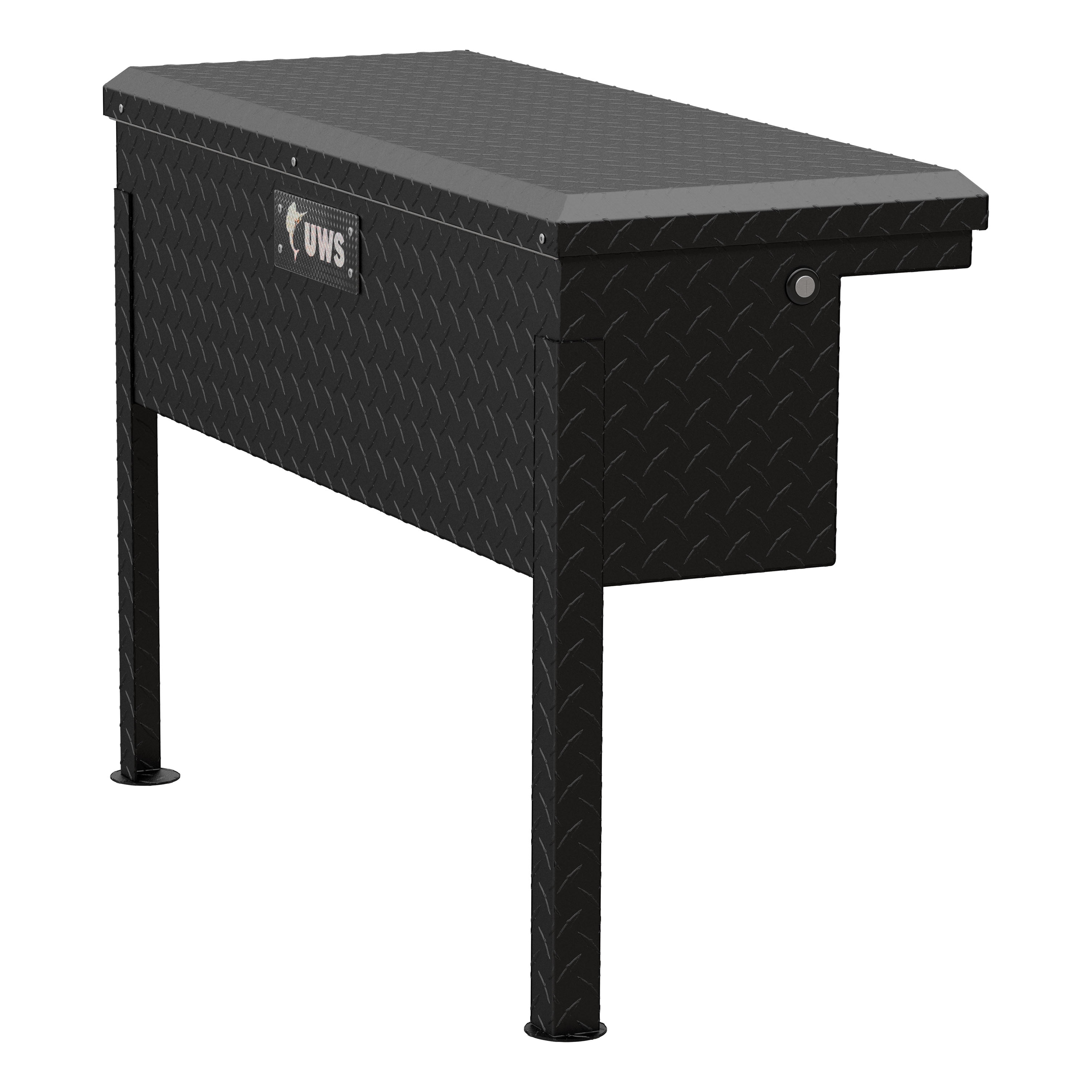 UWS EC30363 36 Inch Matte Black Heavy Wall Aluminum Truck Side Tool Box with Low Profile RigidCore Lid Walmart