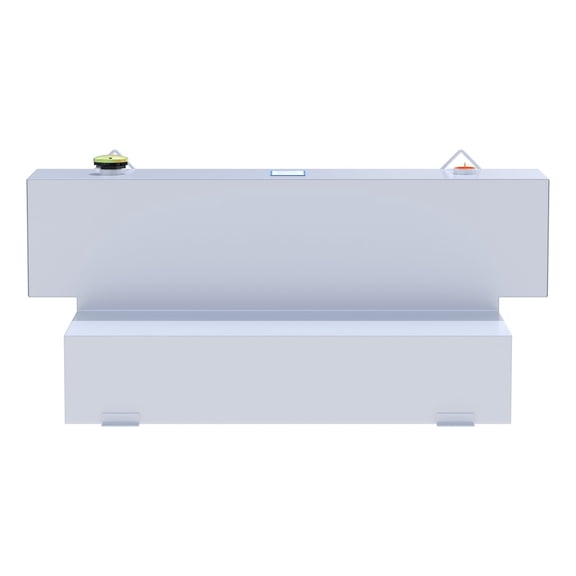 UWS Hammerhead Transfer Tank 100-Gal L-Shape Steel Lockable, White