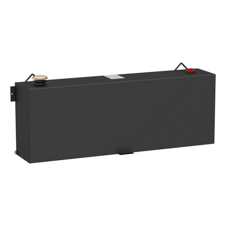 UWS ST-45-R-MB Transfer Tank; 45 Gallon; Non Flammable Liquid; Rectangular; Matte Black; Steel; Fits select: 2015-2021 FORD F150, 2017-2023 CHEVROLET SILVERADO