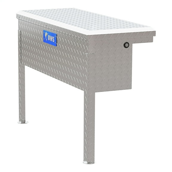 UWS TBSM-36-LP Side Mount Series Single Lid Tool Box; L 36 in. x W 11.25 in. x H 11 in.; Low Profile; Brite Aluminum; Mounting Hardware Not Included;
