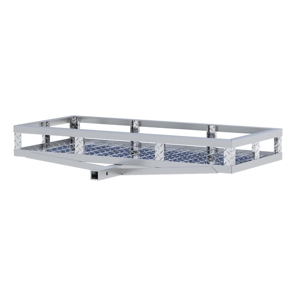 UWS/United Welding Services -CARRIER UWS-CARRIER CLASS III POLISHED DIAMOND PLATE ALUMINUM HITCH MOUNT CARRIER 51IN X 23IN (500LB CAPACITY)