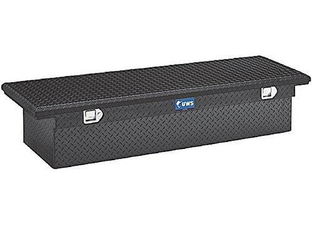 UWS/United Welding Services TBS-54-LP-BLK UWSTBS-54-LP-BLK 54IN ALUMINUM SINGLE LID CROSSOVER TOOLBOX LOW PROFILE BLACK