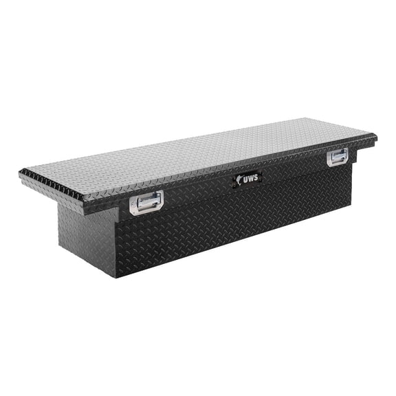 UWS/United Welding Services TBS-69-LP-PH-BLK UWSTBS-69-LP-PH-BLK UWS 69IN ALUMINUM SINGLE LID CROSSOVER TOOLBOX PULL HANDLE LOW PROFILE BLACK