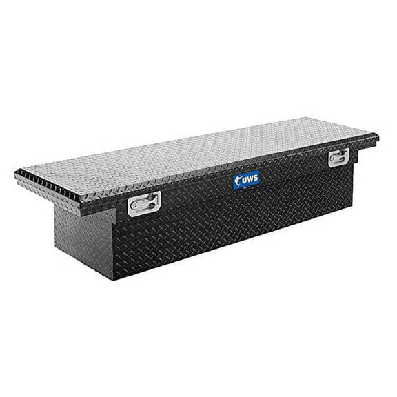 UWS/United Welding Services TBS-72-LP-PH-BLK UWSTBS-72-LP-PH-BLK UWS 72IN ALUMINUM SINGLE LID CROSSOVER TOOLBOX PULL HANDLE LOW PROFILE BLACK