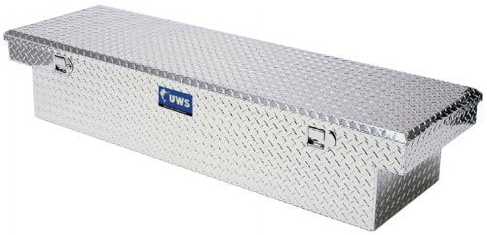 UWS TBSD-60A-LP 60" Low Profile Crossover Truck Tool Box - Single Lid, Deep Angled, Beveled Insulated Lid