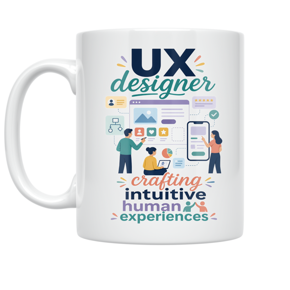 UX Design Inspiration - UX Designer - 11 oz Ceramic Coffee Mug