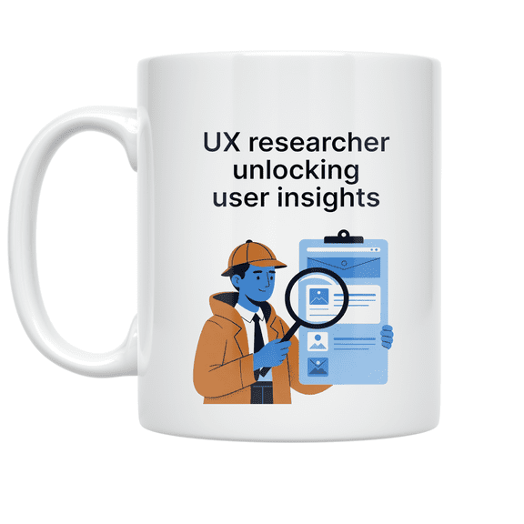 UX Research Design - UX Researcher - 11 oz Ceramic Coffee Mug