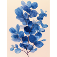 thumbnail image 1 of UXIEQU 12x16 Inch 2D Flat Blue Eucalyptus Watercolor Wall Art Minimalist Botanical Modern Leaf Home Decor, 1 of 8