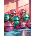 thumbnail image 1 of UXIEQU 12x16 Inch Emerald Green Disco Balls Canvas Wall Art Maximalist Home Decor, 1 of 8