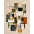 thumbnail image 1 of UXIEQU Abstract Geometric Blocks Canvas Wall Art Print 15.75x11.81 Inches, 1 of 8