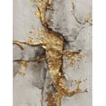 thumbnail image 1 of UXIEQU Abstract Textured Gold Leaf Canvas Wall Art Print 15.75x11.81 Inches, 1 of 8