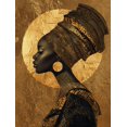 thumbnail image 1 of UXIEQU African Queen Portrait Canvas Wall Print 15.75x11.81 Inches, 1 of 8