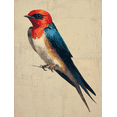 thumbnail image 1 of UXIEQU Bird Oil Painting Canvas Wall Art 15.75x11.81 Inches, 1 of 8