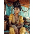 thumbnail image 1 of UXIEQU Boho Woman Portrait Canvas Wall Art 15.75x11.81 Inches, 1 of 8