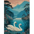 thumbnail image 1 of UXIEQU Elegant Swans Serene Lake Canvas Wall Art Print 15.75x11.81 Inches, 1 of 8