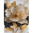 thumbnail image 1 of UXIEQU Gold Peony Embossed Texture Canvas Wall Art 15.75x11.81 INCHES, 1 of 8