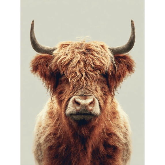 UXIEQU Highland Cow Canvas Wall Decor 15.75x11.81 Inches