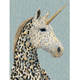 thumbnail image 1 of UXIEQU Leopard Glitter Unicorn Canvas Wall Art 15.75x11.81 Inches, 1 of 8