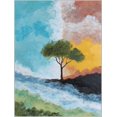 thumbnail image 1 of UXIEQU Lone Tree Landscape Canvas Wall Art 15.75x11.81 Inches, 1 of 8