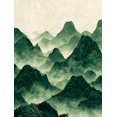 thumbnail image 1 of UXIEQU Misty Mountain Landscape Canvas Wall Art Print 15.75x11.81 Inches, 1 of 8