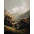 thumbnail image 1 of UXIEQU Mountain Valley Landscape Canvas Wall Art Print 15.75x11.81 Inches, 1 of 8