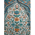 thumbnail image 1 of UXIEQU Persian Floral Relief Canvas Wall Art 15.75x11.81 Inches, 1 of 8