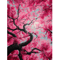 thumbnail image 1 of UXIEQU Pink Cherry Blossom Tree Canvas Wall Art 15.75x11.81 Inches, 1 of 8