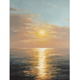 thumbnail image 1 of UXIEQU Sunset Ocean Canvas Wall Art Print 15.75x11.81 Inches, 1 of 8