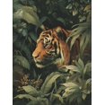 thumbnail image 1 of UXIEQU Tiger in Jungle Canvas Wall Art Print 15.75x11.81 Inches, 1 of 8