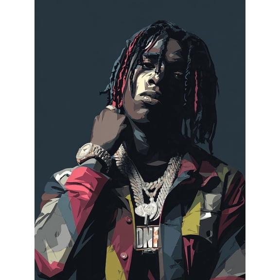 UXIEQU Young Dolph Canvas Wall Art 15.75x11.81 Inches