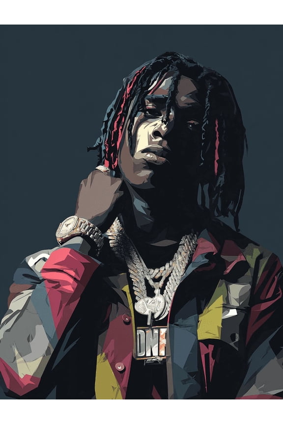 Young Dolph Canvas Wall Art 15.75x11.81 Inches