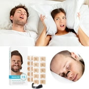 UYCDD Intake Breathing Nasal Strip Kit (15 Count Black) Oxygen Intake Reduce Snoring Improve Sleep Quality Sweat Skin Nasal Strips