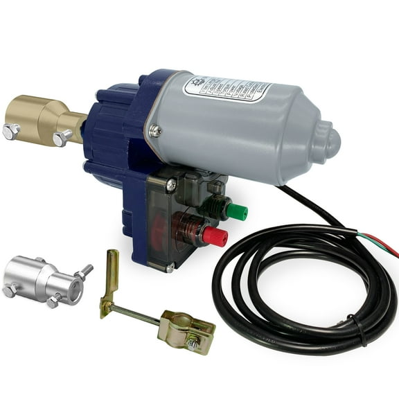 UYGALAXY 100W Greenhouse Film Roll Up Motor with Limit Switch, Waterproof Electric Film Curtain Roller Frame Shed DC 24V 2.8RPM for Greenhouse Automatic Ventilation(with Pivot Set)