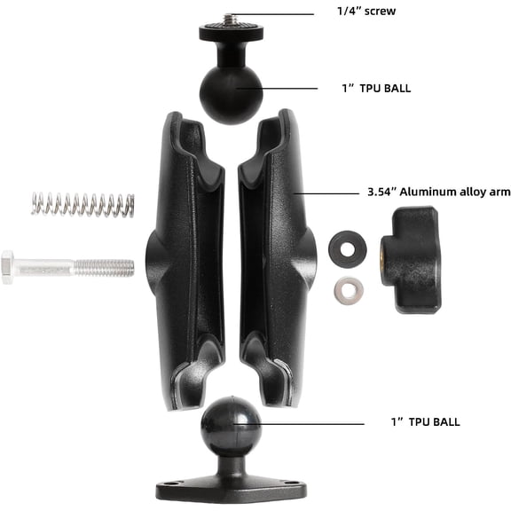 UYGDUY-1/4"-20 Thread Camera Mount Holder for Wall/Desk/Car/Boat,AMPS Standard Hole InstallationFits DSLR, CCTV, Action Cam, Projector, Security Camera