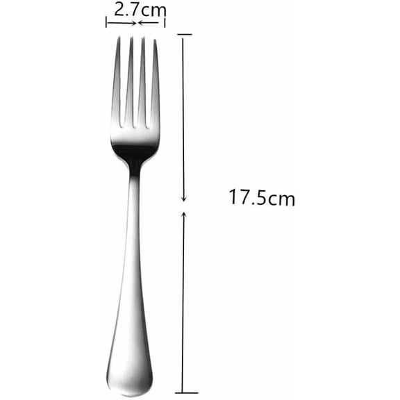 UYGDUY-10-Piece Dinner Forks Set,Food-Grade Stainless - 7 Inches Table Forks,Flatware Forks,Dessert Forks,Salad Forks