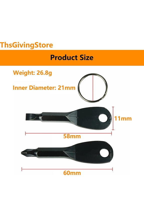 -10PCS Pocket Keychain Screwdriver Tools Set, Outdoor Tool Gadgets Kit Travel Screwdriver Keychain with Key Ring for Dad Gift, Electrician, DIY
