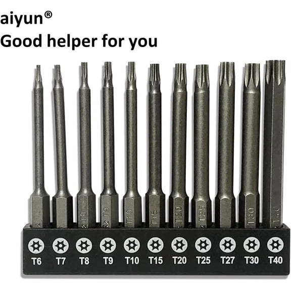 UYGDUY-11-Piece Shark Vacuum Screwdriver Security Bit Set, S2 Steel Magnetic Security Screwdriver Set 3 Inch Star Driver Bit Set Screwdriver for Shark Vacuum T6-T40 (75mm Length)