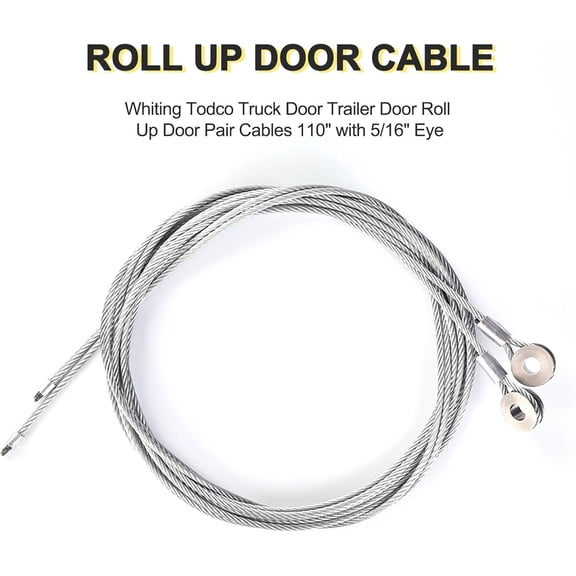 UYGDUY-110" Garage Door Spring Cable Wire Kit for Enclosed Cargo Trailer Ramp Door Enclosed Cargo Trailer Ramp Door Cable