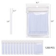 thumbnail image 1 of UYGDUY-1200 Pcs Micro Applicator Brush, Micro Swabs, Disposable Eye Lashes Mascara Wands for Eyelash Extension(White), 1 of 3