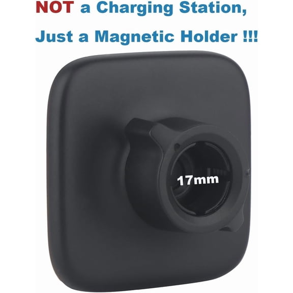 UYGDUY-17mm Magnetic Phone Mount Base for MagSafe 0.67" Ball Socket, Replacement Phone Car Mount Accessory (Simple Square Design)