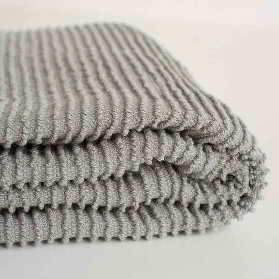 UYGDUY-197422aa Ripple Kitchen Towel, Set of 2, London Grey