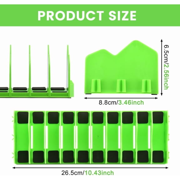 UYGDUY-2 Pack Pliers Organizer Rack, 10 Slots Pliers Cutters Organizer Rack Plastic Tool Organizers Space Saving Tool Drawer Toolbox Organizers for Tools Box Storage(COLOR:green)