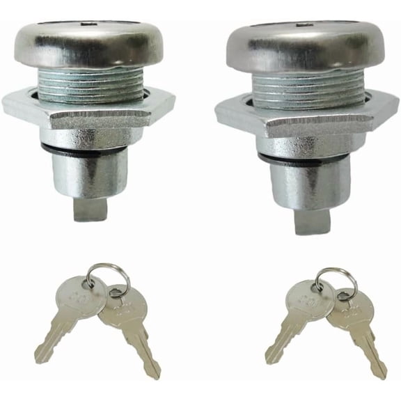 UYGDUY-2 Pack Tool Box Locks with Keys - Replacement for Flush Mounted T Handle Tool Box - Secure and Convenient - Fits Ute - 5/8 Inch Lock Cylinder - Durable and Reliable - Easy Installation