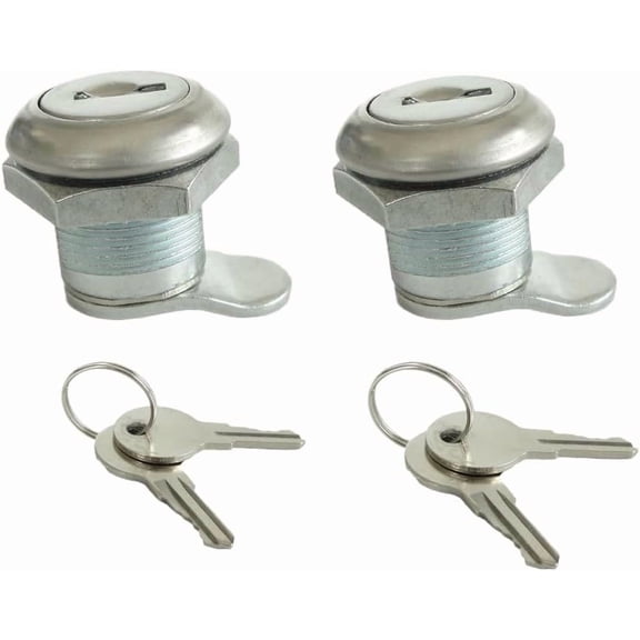 UYGDUY-2 Pack Truck Tool Box Lock Replacement with Keys Pickup Toolbox Latch Cylinder, 5/8" Cylinder Replacement