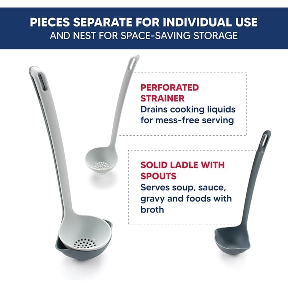UYGDUY-2-in-1 Straining Ladle, Super Strong and Heat Safe