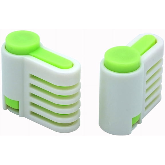 UYGDUY-2PCS DIY Cake Slicer, Stratification Auxiliary, Bread Slice, Toast Cut, 5 Layers Leveler Slicer, Kitchen Fixator Tool (2, Green)