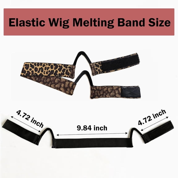 UYGDUY-2Pcs Double-Sided C-Shaped Ear Cut Out Wig Melting Band for Lace Front melting, Ear Free Painless adjustable Wig Band for Laying Edges
