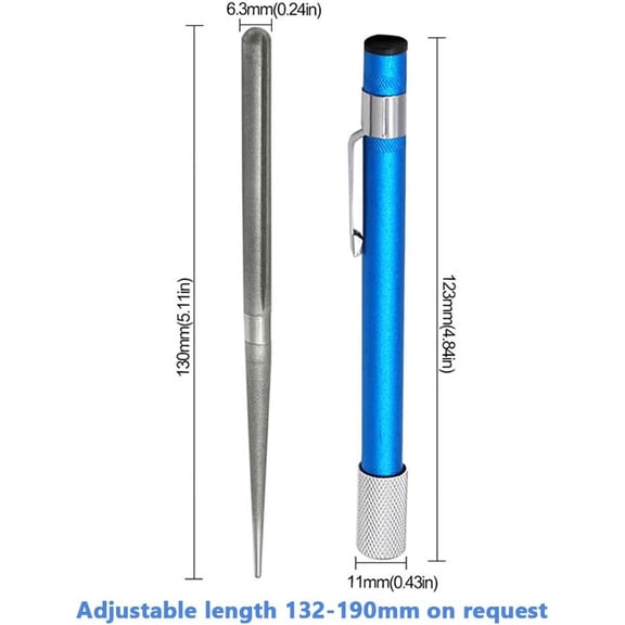 UYGDUY-2Pcs Serrated Knife Sharpener, Retractable Diamond Sharpening Rod Multifunctional Knife Sharpening Tool for Outdoor Kitchen Fishing Hunting