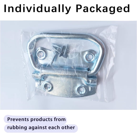 UYGDUY-3.5 Inch Pull Ring Handle, Folding Chest Handles for Wooden Box Toolbox Drawer Door Lifting, 4 Pack