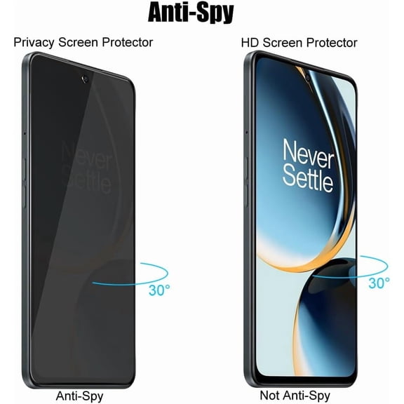 UYGDUY-3 Pack Privacy Screen Protector For OnePlus Nord N30 5G Anti Spy Private Tempered Glass, Anti Scratch